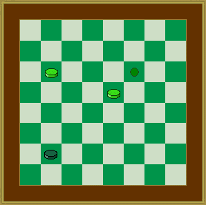 Leapfrog Checkers example